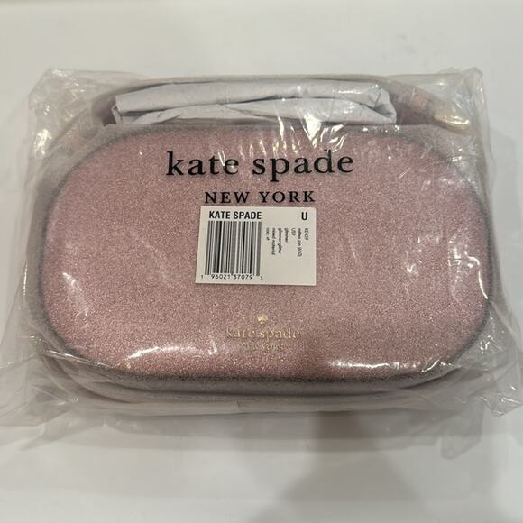 kate spade Glimmer Oval Camera Bag - Mitten Pink Retail $299 - Picture 4 of 6
